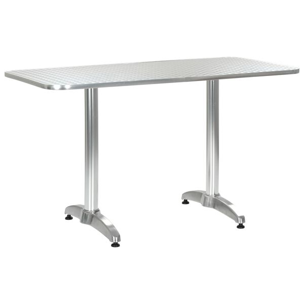 vidaXL 5-tlg. Garten-Essgruppe Aluminium Silbern