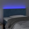vidaXL LED Kopfteil Dunkelblau 100x5x78/88 cm Samt