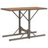vidaXL 3-tlg. Bistro-Set mit Kissen Grau Poly Rattan