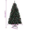 vidaXL K&uuml;nstlicher Weihnachtsbaum 300 LEDs 210 cm