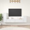 vidaXL 4-tlg. TV-Schrank-Set Wei&szlig; Holzwerkstoff