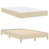 vidaXL Boxspringbett mit Matratze Creme 120 x 190 cm Stoff