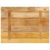 vidaXL Tischplatte 90x70x2,5 cm Rechteckig Raues Massivholz Mango
