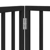 vidaXL Hundegitter Faltbar 2 Paneele Schwarz 160 cm Pappelholz