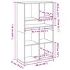 vidaXL B&uuml;cherregal Artisan-Eiche 66x31x112 cm Holzwerkstoff