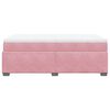 vidaXL Boxspringbett mit Matratze Rosa 120x190 cm Samt