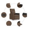 vidaXL Relaxsessel Braun Stoff