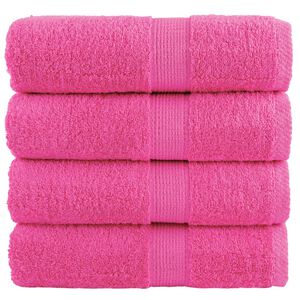 vidaXL Premium Waschhandt&uuml;cher SOLUND 4 St&uuml;ck Rosa 30x30 cm 600 g/m&sup2;