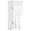 vidaXL Highboard Wei&szlig; 69,5x34x180 cm Holzwerkstoff