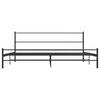 vidaXL Bettgestell Schwarz Metall 180&times;200 cm