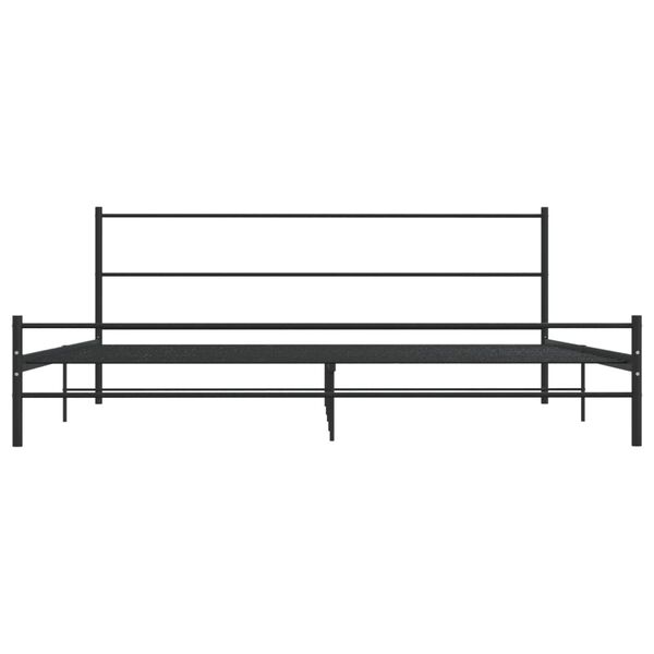 vidaXL Bettgestell Schwarz Metall 180&times;200 cm