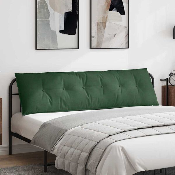 vidaXL R&uuml;ckenkissen Dschungelgr&uuml;n 180 x 50 cm Cordstoff