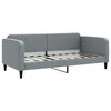 vidaXL Tagesbett Ausziehbar mit Schubladen Hellgrau 90x190 cm Stoff