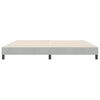 vidaXL Bettgestell ohne Matratze Hellgrau 180x220 cm Samt