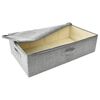 vidaXL Aufbewahrungsbox Stoff 70x40x18 cm Grau
