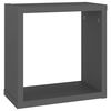 vidaXL W&uuml;rfelregale 6 Stk. Grau 30x15x30 cm