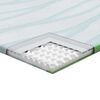 vidaXL Matratzenauflage Wei&szlig; und Gr&uuml;n 100 x 200 cm Jacquard Stoff