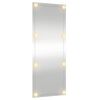 vidaXL Wandspiegel mit LED-Leuchten 40x100 cm Glas Rechteckig