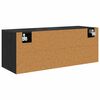 vidaXL Schuhschrank mit Regal Schwarz Eichen-Optik 100 x 35 x 38 cm