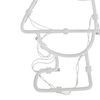 vidaXL Weihnachtsbeleuchtung Weihnachtsmann-Silhouette 2 Stk. 35 LEDs