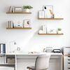 vidaXL Wandregal 4 pcs Braun 80 x 23,5 x 4 cm Holzwerkstoff