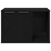 vidaXL Katzentoilettengeh&auml;use Schwarze Eiche 60 x 40 x 40 cm Holzwerkstoff
