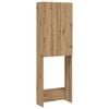 vidaXL Waschmaschinenschrank Artisan-Eiche 64x25,5x190 cm