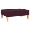 vidaXL Schlafsofa 2-Sitzer mit Fu&szlig;hocker Lila Stoff