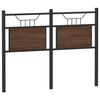 vidaXL Ersatz-Kopfteil Braun Eichen-Optik 120 cm Holzwerkstoff und Stahl