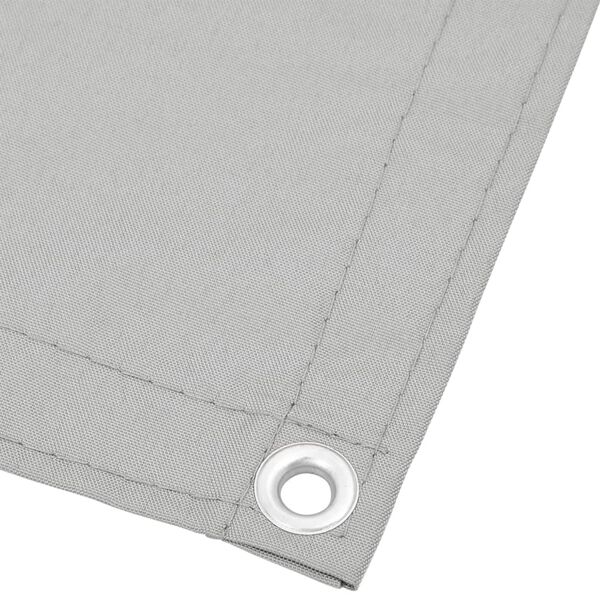 vidaXL Balkon-Sichtschutz Hellgrau 90x600 cm 100 % Polyester-Oxford