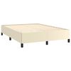 vidaXL Bettgestell Creme 140x200 cm Kunstleder