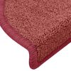 vidaXL Stufenmatten 30 Stk. 65x24x4 cm Bordeaux Halbrund Gro&szlig;