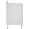 vidaXL Gastro-Arbeitstisch mit Schrank 60x60x96 cm Edelstahl