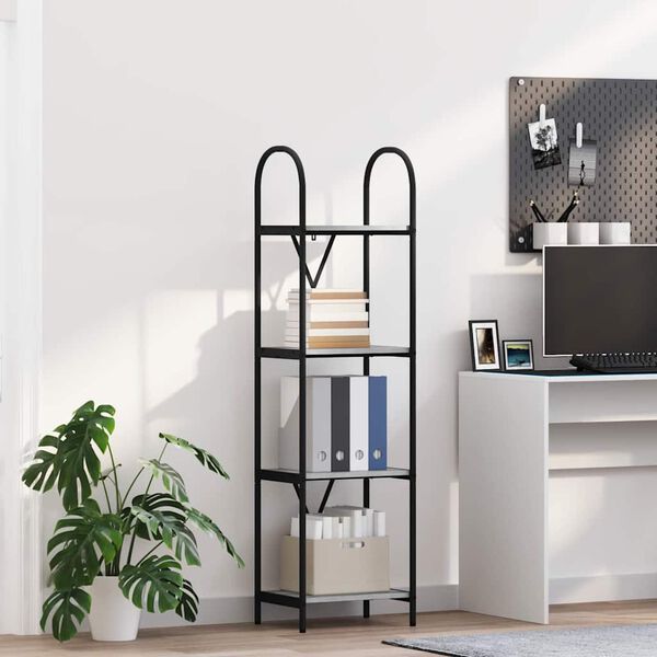 vidaXL B&uuml;cherregal Graues Sonoma 40 x 30 x 146 cm Holzwerkstoff