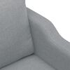 vidaXL 2-Sitzer-Sofa Hellgrau 140 cm Stoff