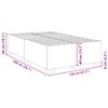 vidaXL Bettgestell ohne Matratze Dunkelgrau 120x200 cm Stoff