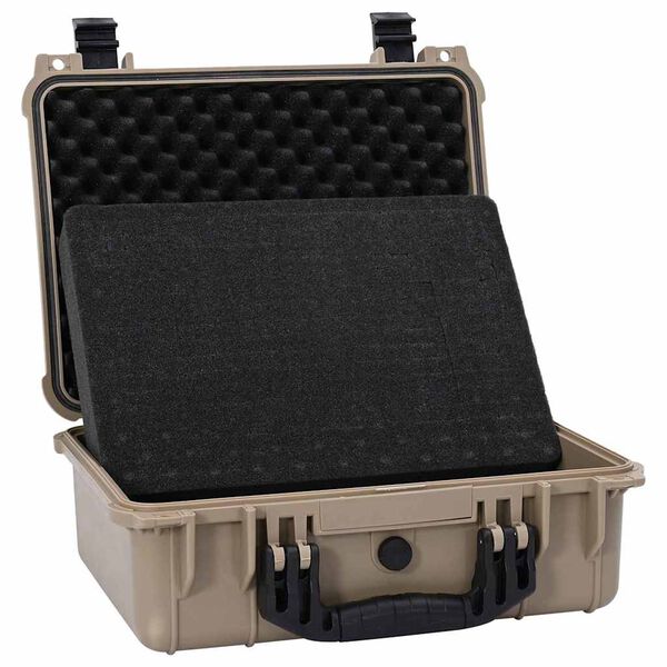 vidaXL Hartschalenkoffer Sand 40.5 x 33 x 17,5 cm Polypropylen und ABS