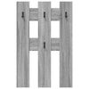 vidaXL Wandmontierter nachttisch Graues Sonoma 65 x 3 x 100 cm