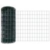 vidaXL Eurozaun Gr&uuml;n 0,8 x 10 m PVC-beschichtetes Eisen