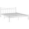 vidaXL Bettgestell Wei&szlig; Metall 160x200 cm
