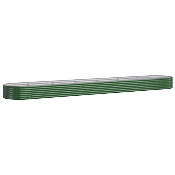 vidaXL Hochbeet Verzinkter Stahl 544x100x36 cm Gr&uuml;n