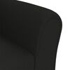 vidaXL Kindersofa Schwarz Stoff
