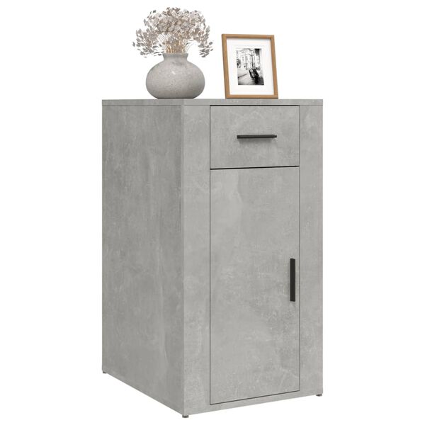 vidaXL B&uuml;roschrank Betongrau 40x49x75 cm Holzwerkstoff