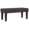 vidaXL Boxspringbett mit Matratze Dunkelbraun 90 x 200 cm Stoff