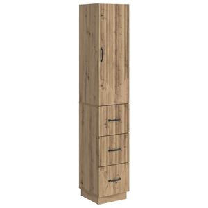 vidaXL Schrankset 2 pcs Artisan-Eiche 33 x 34,5 x 87 cm Holzwerkstoff
