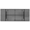 vidaXL Gartentisch mit Glasplatte Braun 190x80x74 cm Poly Rattan