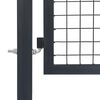 vidaXL Gartentor mit Pfosten Stahl 350&times;140 cm Anthrazit