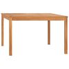 vidaXL Garten-Esstisch 120x120x77 cm Teak Massivholz
