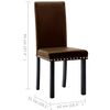 vidaXL Esszimmerst&uuml;hle 2 Stk. Schwarz PVC