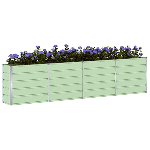 vidaXL Pflanzk&uuml;bel Gr&uuml;n 160 x 40 x 75 cm Stahl
